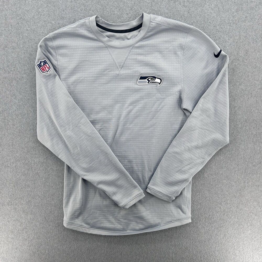 Nike NFL On-Field Seattle Seahawks Therma-FIT Crewneck Sweatshirt Small